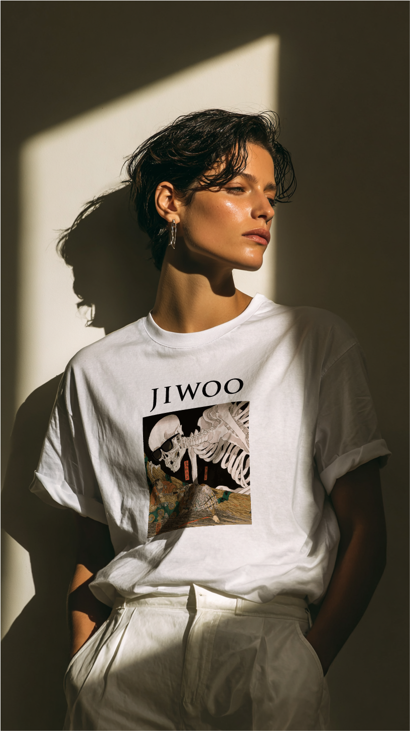 "Sunglasses Gashadokuro" T-shirt